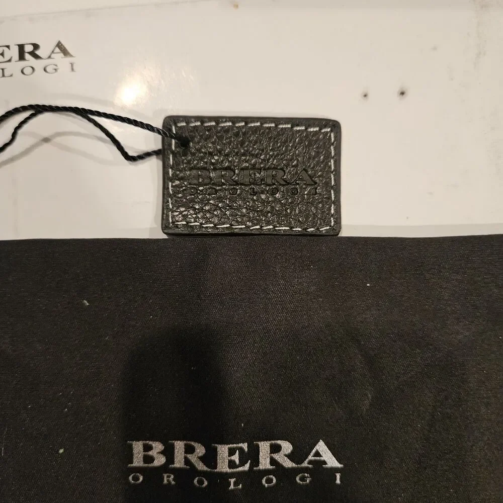 Brera Orologi Stella Mother of Pearl White Ceramic Gold Square Face Ladies Watch